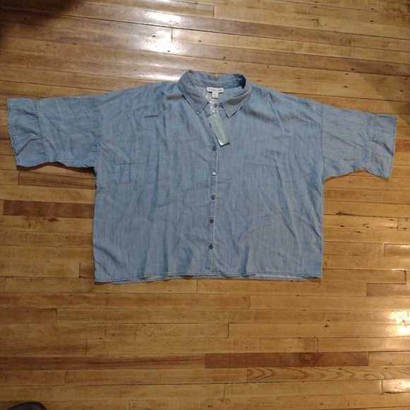 NWT Coldwater Creek Indigo Shirt 2X - Picture 10 of 11